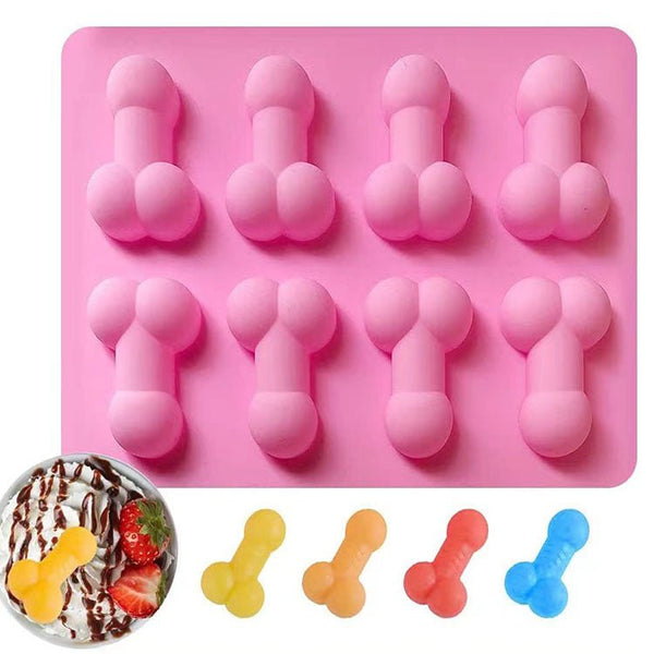 8 Cavity Small Penis Silicone Mold for cake - O-Sensual