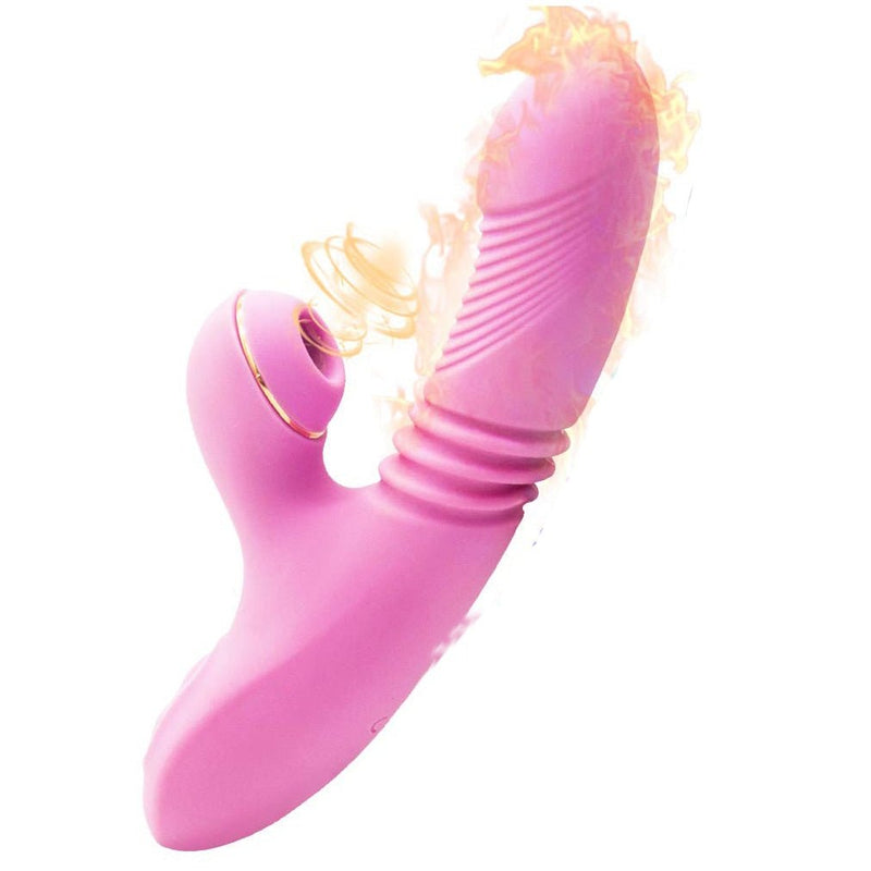 G Spot Rabbit Vibrator With Heating Thrusting Sucking features - O-Sensual