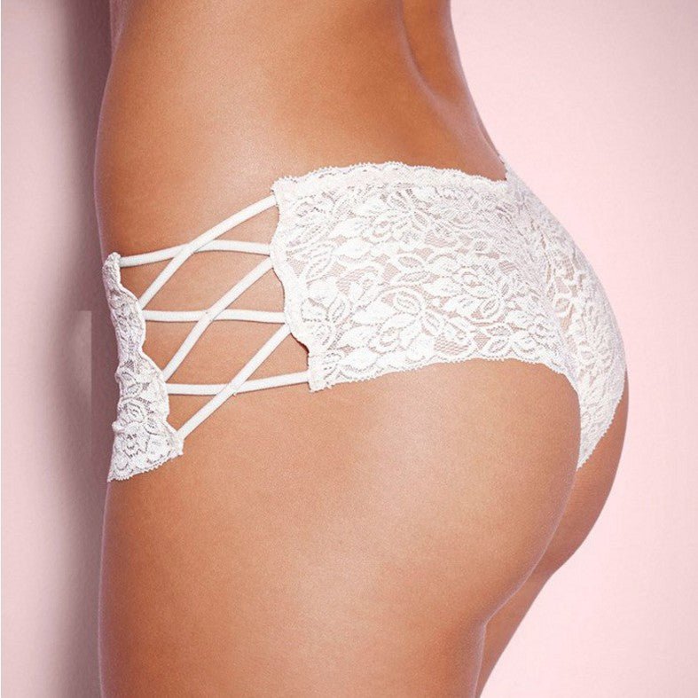 LW Lingerie 2022 Wholesale Mature Girls Panties Brief See Through Lace White Sexy Lingeries Women Underwear Panty Sexy - O-Sensual