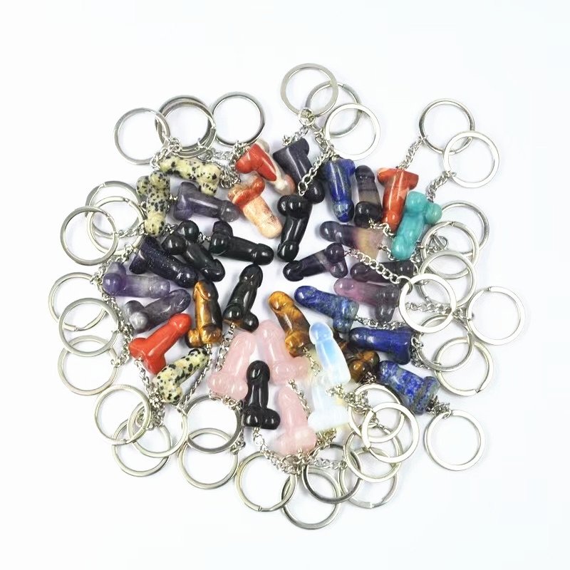 polished mix color mini massager key chain for wholesale price - O-Sensual